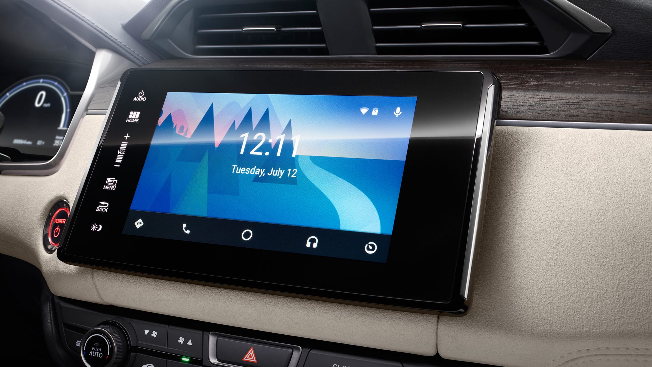 Android Auto™ integration on Display Audio touch-screen in the 2021 Honda Ridgeline.