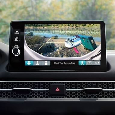 2027 Honda HR-V EX-L close up of the Multi-Angle Rearview Camera display (Subcompact Crossover SUV).